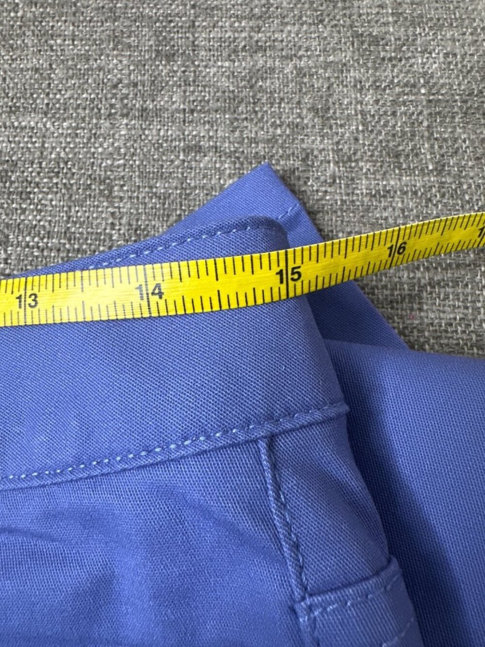 Norm Thompson Women Blue Pants Size 8 Petite Stretch Fabric Summer Vacay Spring - Picture 6 of 8